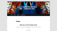 Desktop Screenshot of centrestagetaupo.co.nz